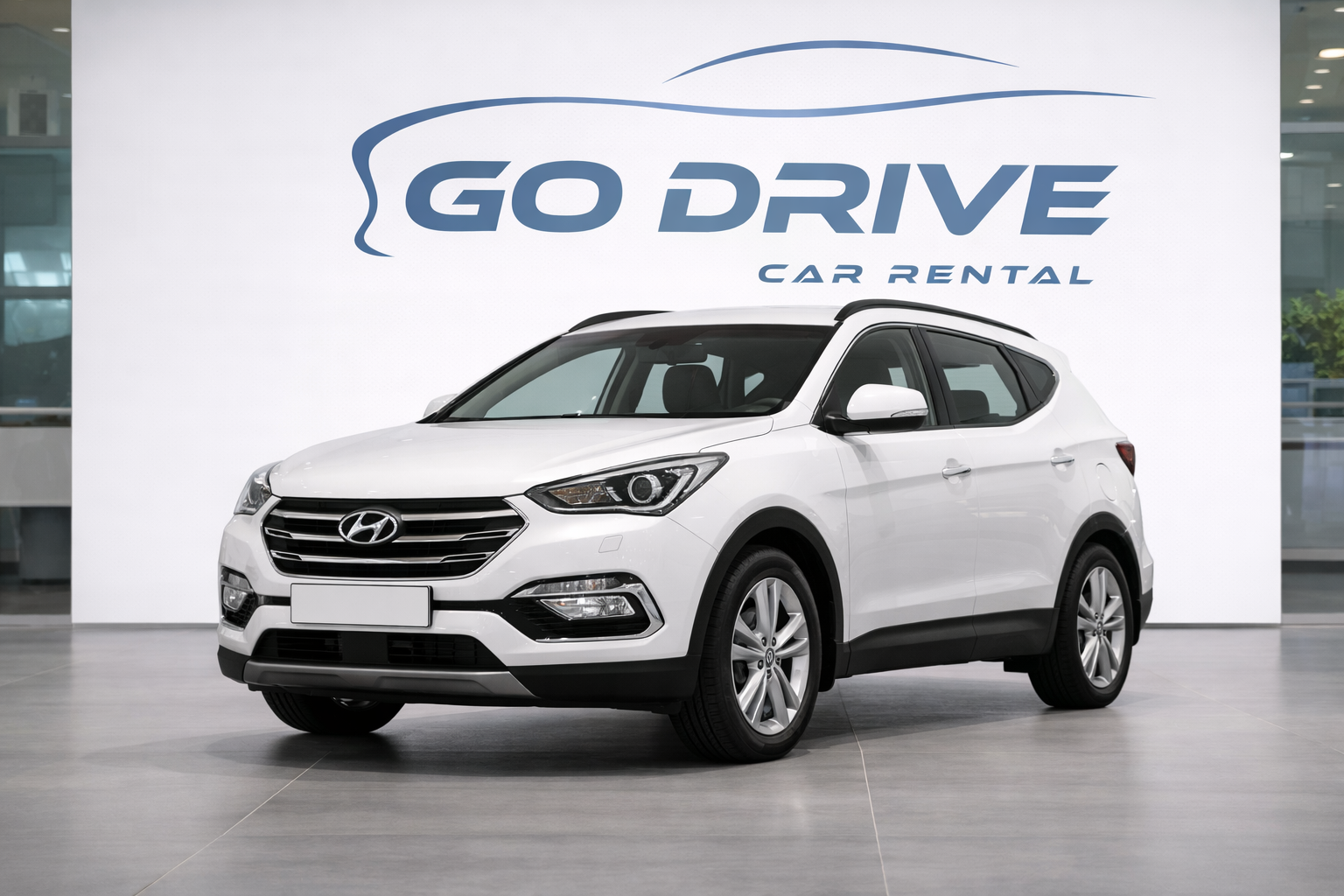 Hyundai Santa Fe rental car in Baku Azerbaijan by GoDrive