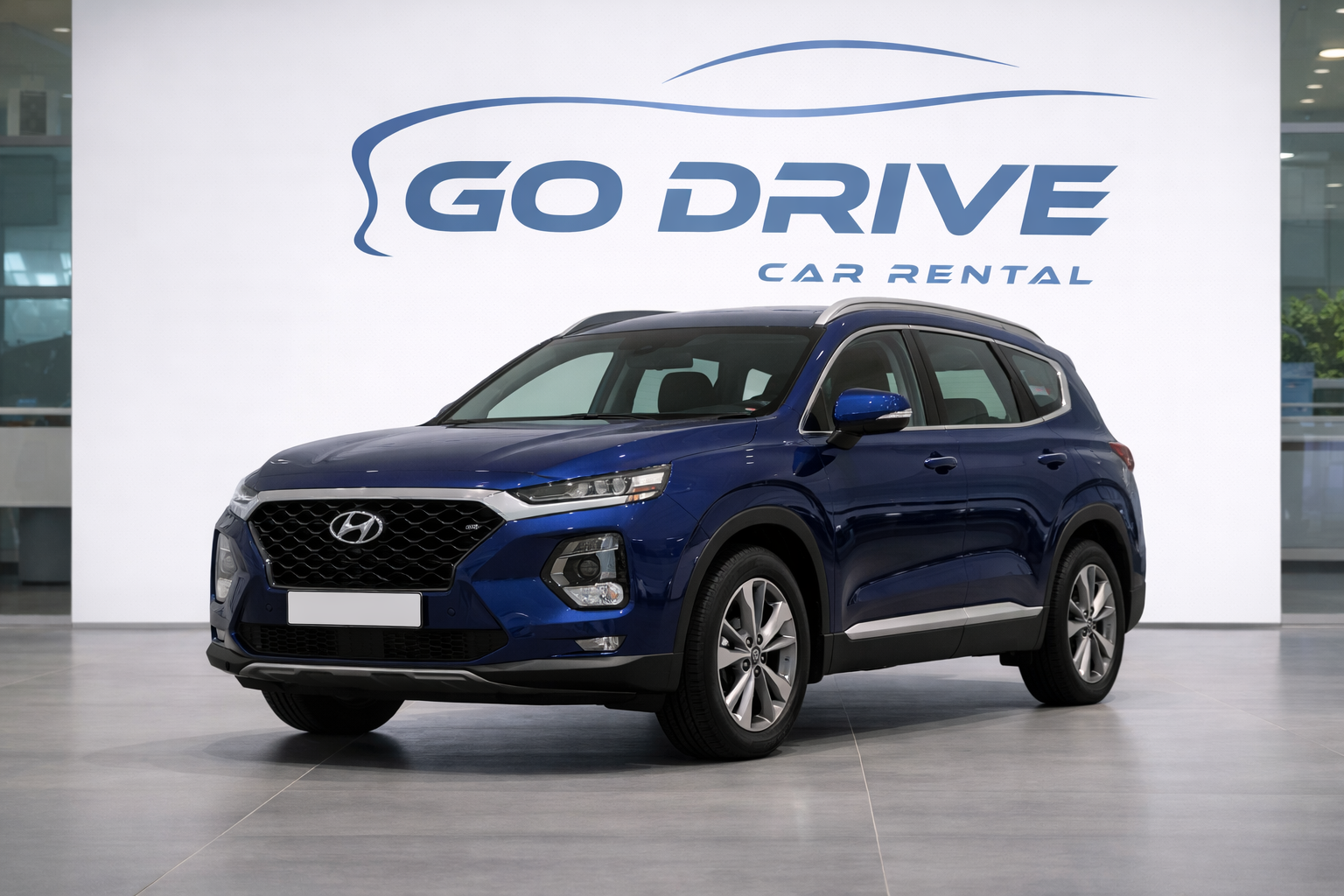 Hyundai Santa Fe rental car in Baku Azerbaijan by GoDrive