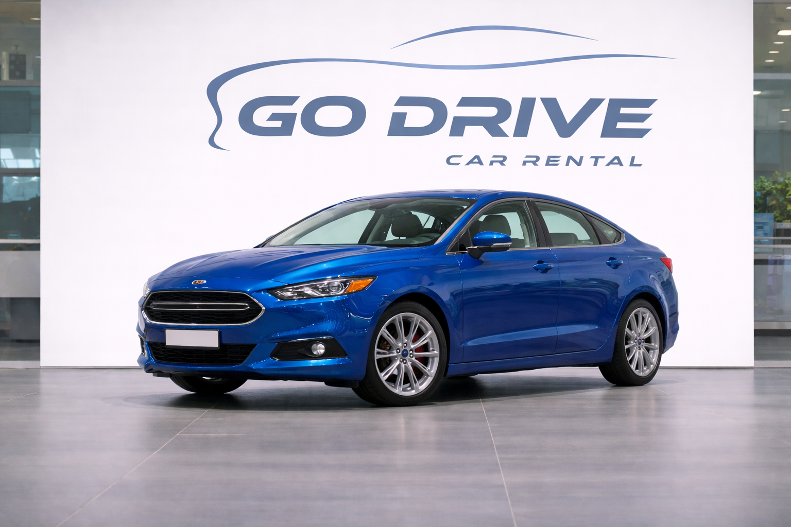 Ford Fusion rental car in Baku Azerbaijan by GoDrive
