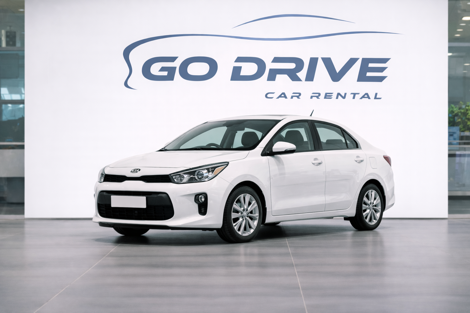 Kia Rio rental car in Baku Azerbaijan by GoDrive