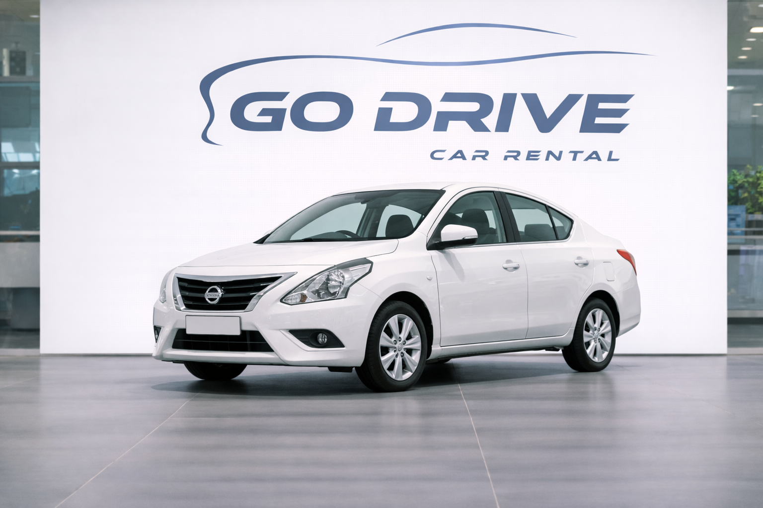 Nissan Sunny rental car in Baku Azerbaijan by GoDrive