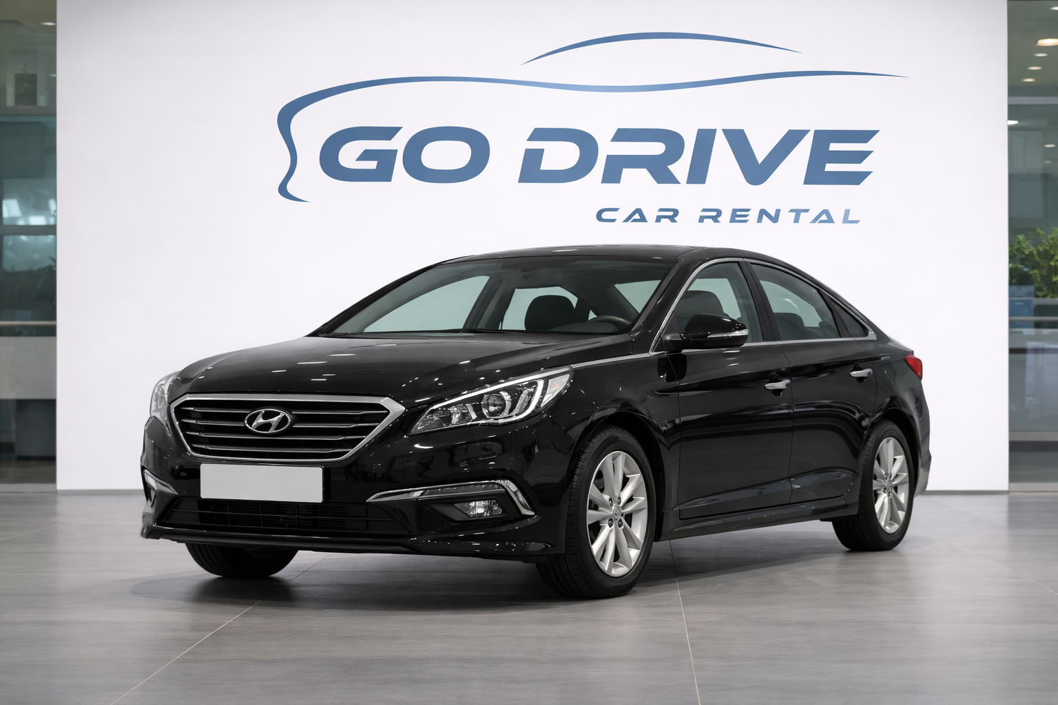 Hyundai Sonata rental car in Baku Azerbaijan by GoDrive